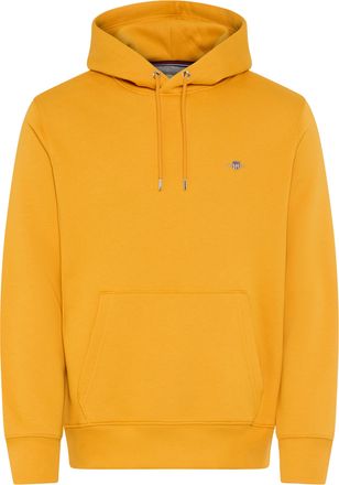 GANT Hoodie GANT REG SHIELD HOODIE, Herren, Gr. XXL, gelb lichen, Sweatware, Obermaterial: 78% Baumwolle, 22% Polyester, regular fit h&uuml;ftlang, elastischer 