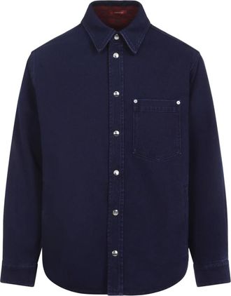 Gucci Hombre, Camisas, Azul, Talla: M