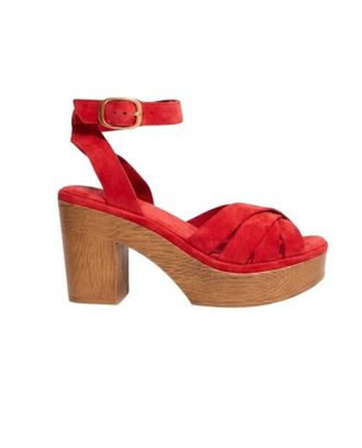Cherokee Womens Joni Vibrant Platform Sandal In Red