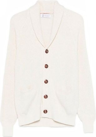 Brunello Cucinelli English Rib Knit Cardigan