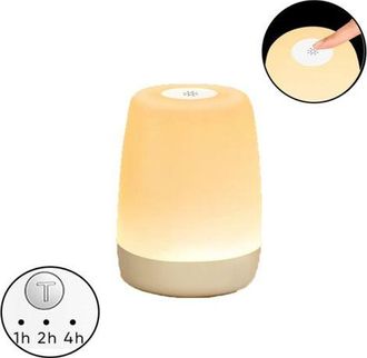 OEM L&aacute;mpara De Noche Led T&aacute;ctil Para Dormitorios Infantiles Y Salas De Estar, Regulable Con Modo C&aacute;lido Y 256 Colores Rgb, Luz Nocturna Recargable Por Usb