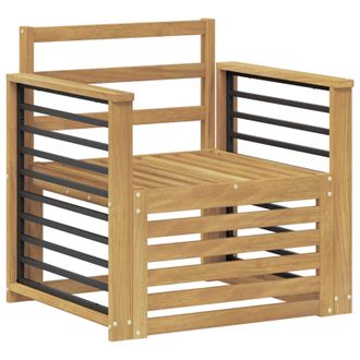 vidaXL Conjunto De Sof&aacute;s De Exterior Madera De Acacia S&oacute;lida Blanco Vidaxl