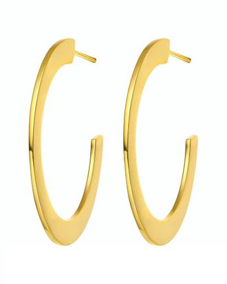 Rachel Glauber 14K Plated Open Hoops