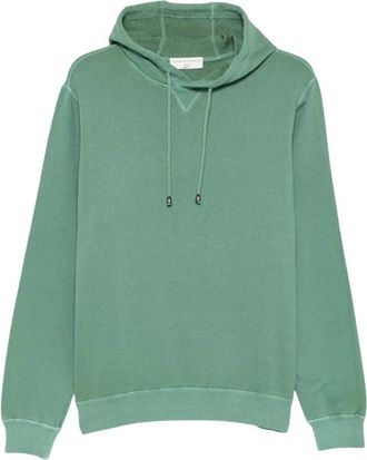 FILIPPO DE LAURENTIIS Katoenen Hoodie - Heren - Hoodies - Groen - S - Katoen - Hoodies & sweatvesten
