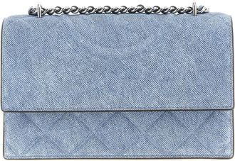 Tory Burch Dames, Tassen, Blauw, Maat: ONE Size Suède