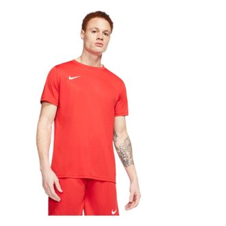 Nike Mens Nike Dri-FIT Logo Printing Round Neck Pullover Short Sleeve Us Edition Orange Red T-Shirt BV6708-657