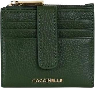 Coccinelle Metallic Soft - Dames - Portefeuilles - Groen - ONE Size - Leer - Accessoires