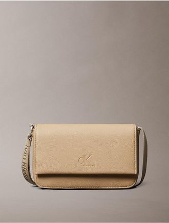 Calvin Klein Jeans Calvin Klein Womens All Day Phone Flap Crossbody Bag - Brown - OS