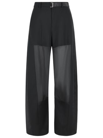 sacai Black Wool Pants