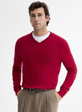 Le 31 Mens Minimalist V-neck sweater
