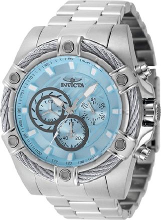 Invicta Bolt 69796 Herenhorloge - Quartz Uurwerk - Staal met Blauwe Wijzerplaat - 52 mm
