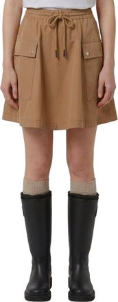 Moncler Brown Above Knee Skirt