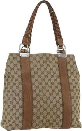 Gucci Pre-owned Shoulder Bags, female, Beige, Size: ONE SIZE Pre-owned Shoulder Bag