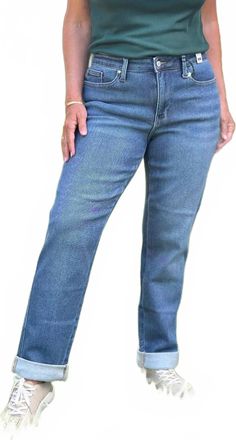 Judy Blue Billie Boyfriend Jeans In Dark Cozy Indigo