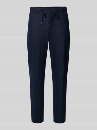 HUGO BOSS Tapered Stoffhose mit Woll-Anteil Modell PERIN in Blau, Größe 102