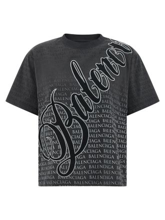 Balenciaga Womens Cursive T-Shirt