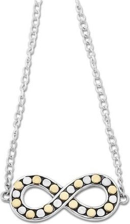 Samuel B. 18K Gold & Sterling Silver Infinity Necklace in Silver And Gold at Nordstrom Rack