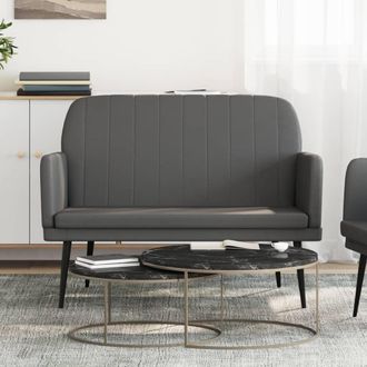 vidaXL Furniture Limited - Banco De Cuero Sint&eacute;tico Gris 107x80x81 Cm