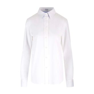Loewe Cotton Twill Shirt - female - Loewe - Shirts - White - XS - Blouses & Shirts