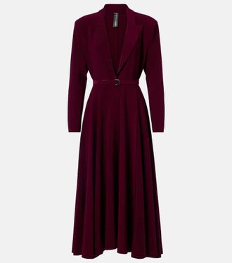 Norma Kamali Belted midi dress