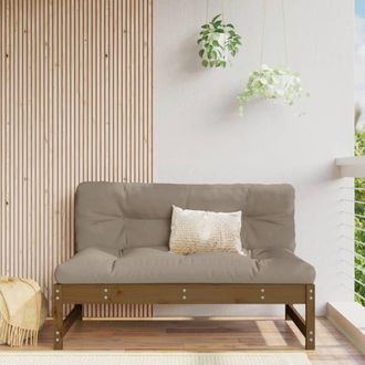 vidaXL Vidaxl - Sof&aacute; Central Madera Maciza De Pino Marr&oacute;n Miel 120x80 Cm