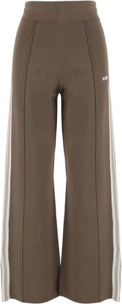 Autry Viscose-Blend Broek Met Logo - Dames - Sweatpants - Bruin - S - Nylon - Broeken