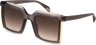 Police SPLP45 NEBULA 2 0830 Womens Sunglasses Brown Size 56