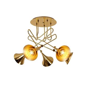 Netlighting Jazz Ceiling 5 Light E27 Gold