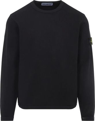 Stone Island Maglione con logo - Nero