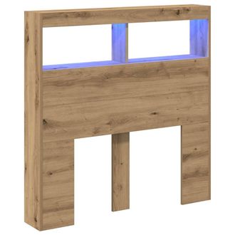 vidaXL Cabecero De Cama Con Led Roble Artesanal 100x17x102 Cm Vidaxl