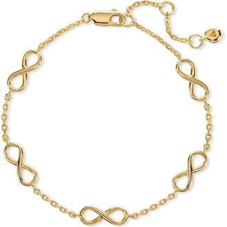 Devata Infinity Charm Bracelet in Gold at Nordstrom Rack, Size 7.5