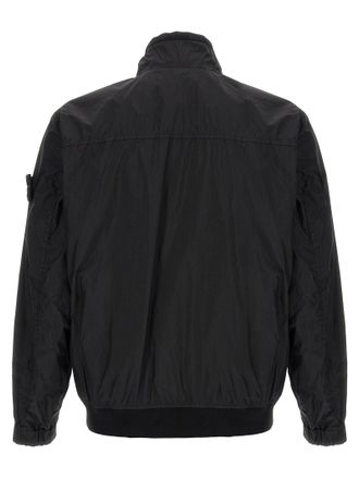 Stone Island Mens Black Polyamide Full-Length Jacket Clothing