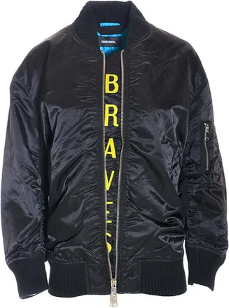 Diesel R KRISTA Womens Bomber Jacket - Black - Size X-Small