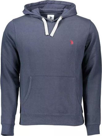 U.S.Polo Association Mens Fleece Hoodie Classic Style - Dark Grey Cotton - Size X-Large