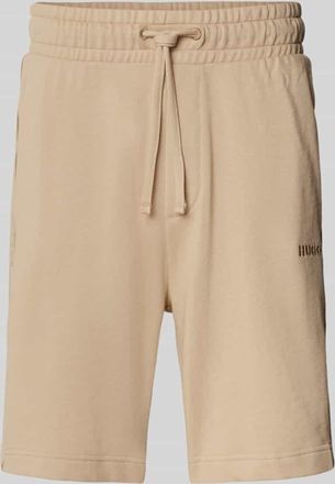 HUGO BOSS Shorts mit elastischem Bund Modell LIAM in Beige, Größe XXL