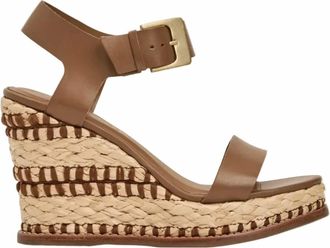 Andr&eacute; Assous Womens Taliah Espadrille Wedge In Camel