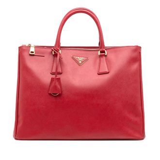 Prada Pre-owned Prada Large Saffiano Lux Galleria Double Zip Tote Ladies SSVV7ABWX6MO7DGS