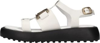 Tod's Sandalen - Dames - Sandalen - Wit - 40 EU - Leer - Schoenen