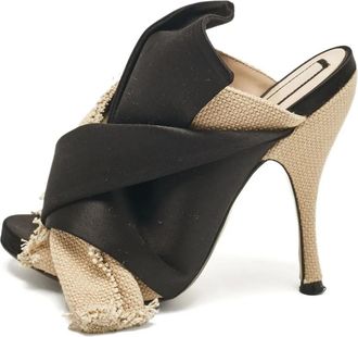 N°21 Sandali con fasce annodate Pre-owned 100mm - Nero