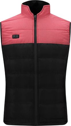 Generic Heated Gilet for Men Rechargeable Electric Thermal Vest Sleeveless Electric Heating Jacket 3 Temperature Levels Gilets with 9 Heat Zones for Outdoor S