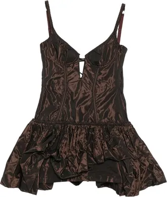 Maria Lucia Hohan Ayna Corset-style Ruffled Mini Dress
