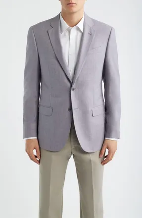 Emporio Armani Light Purple Virgin Wool Sport Coat in Lilac at Nordstrom, Size 58