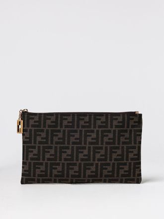 Fendi Borsa Flat Baguett Fendi in tessuto FF jacquard