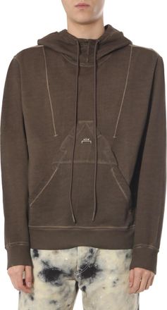 Diesel Dark Brown Hood Sweatshirts