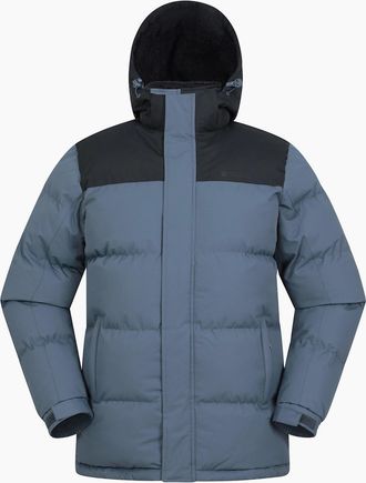Mountain Warehouse Mens Mountain Warehouse Mens Snow Borg Lined Padded Jacket - Grey - Size: 46/Regular