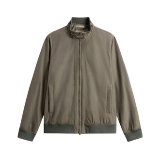 Woolrich Spring Lewis Bomber - Heren - Bomber jackets - Groen - XL - Katoen - Jassen