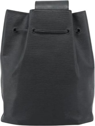 Louis Vuitton Pre-owned Sac a dos drawstring backpack - unisex - Vintage Rugzakken - Zwart - ONE Size - Leer - Vintage