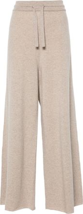 Jil Sander drawstring-waist cashmere trousers - women - Cashmere - 40 - Neutrals