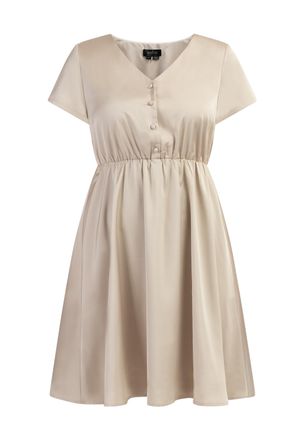 Usha midi-jurk Dames beige