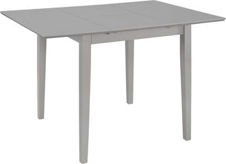 vidaXL Mesa De Comedor Extensible Gris (80-120)x80x74 Cm Mdf Vidaxl